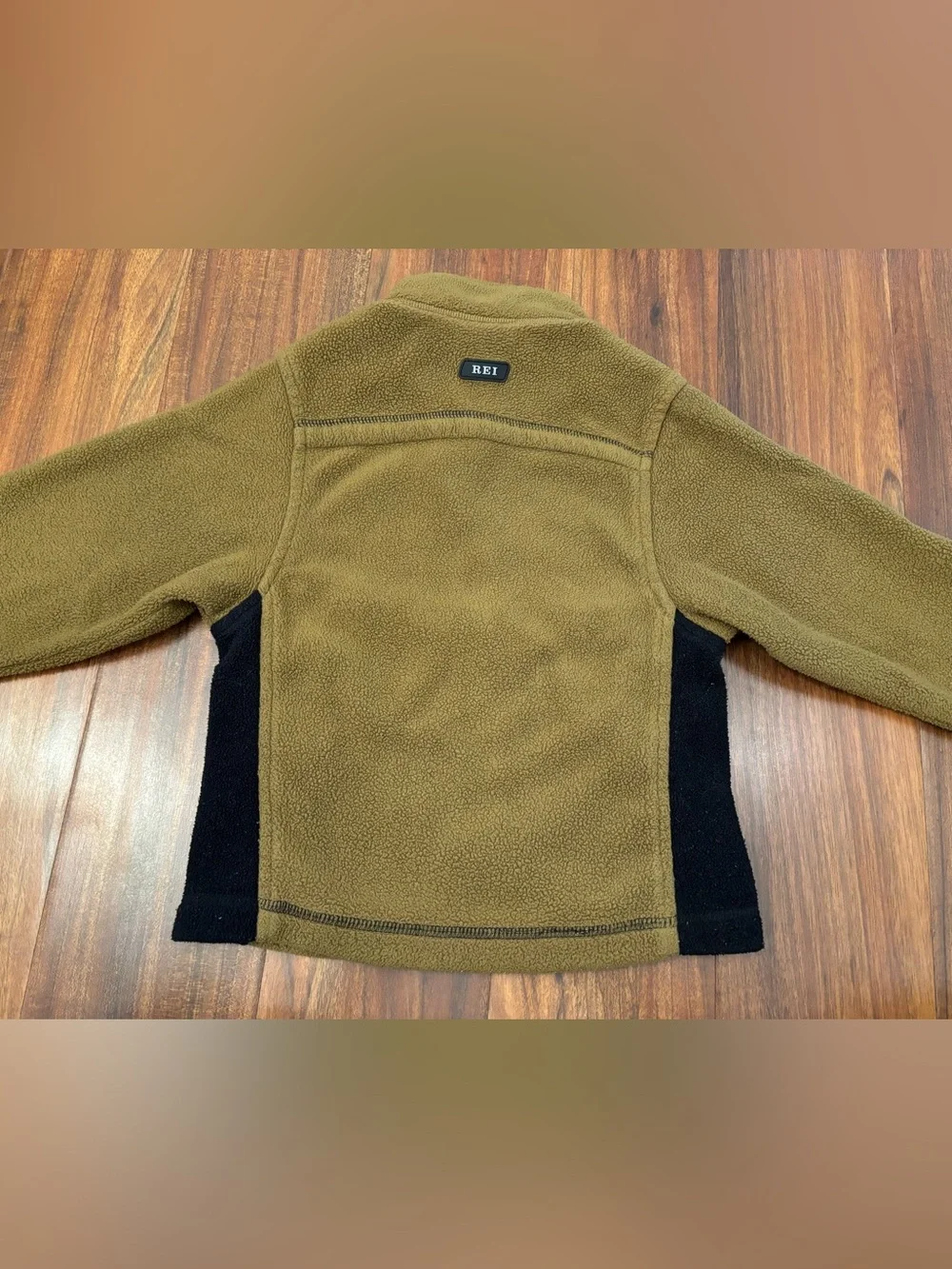 REI Greenish Brown Fleece Zip Up Jacket